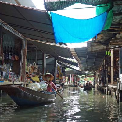 Tailândia - Mercado flutuante em Damnoen Saduak