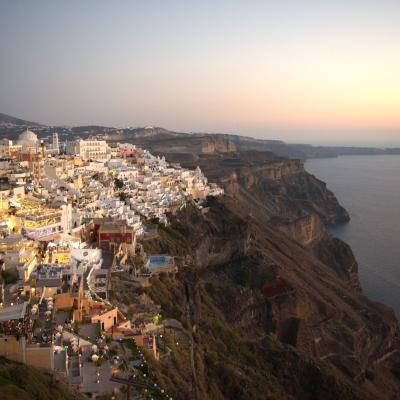 Grécia - Ilha de Santorini vista do alto