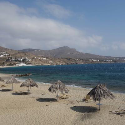Grécia - Praia de Kalafatis em Mykonos