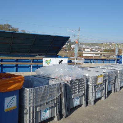 Suíça -  Decheterie de Préverenges, descarte de objetos