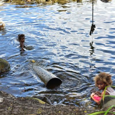 Ilhas Salomão - Crianças em Tulagi