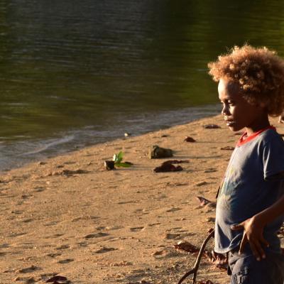 Ilhas Salomão - Menino em Tulagi