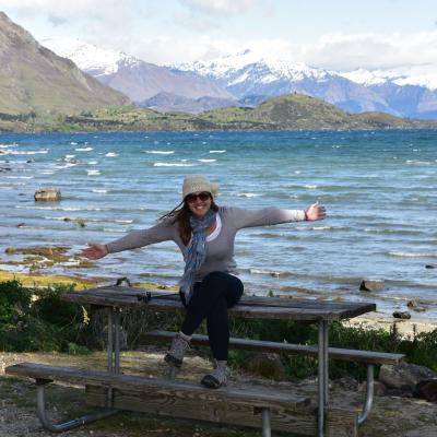 Nova Zelândia - Giuliana em Wanaka