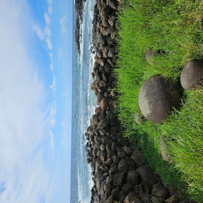 Ilha de Páscoa - Pedra que simboliza o Umbigo do Mundo