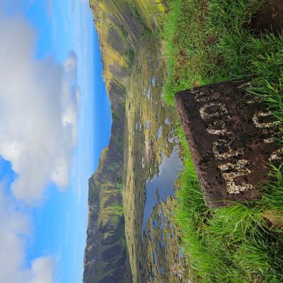 Ilha de Páscoa - Vulcão inativo Rano Kau