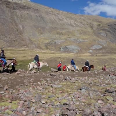 Peru - Cavalos pela trilha Vinicunca